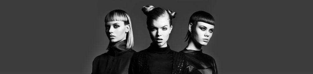 Three models with modern haircuts
